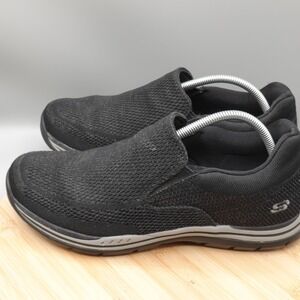 Skechers Shoes Mens 11 Black Relaxed Fit Expected Gomel Slip On 65086 Flaw